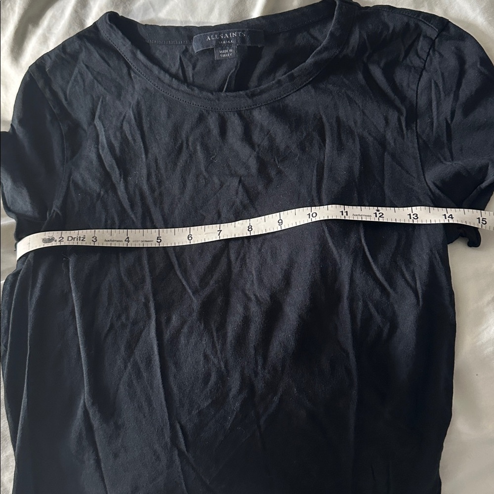 All Saints Black Short Sleeve Tee - Picture 3 of 4